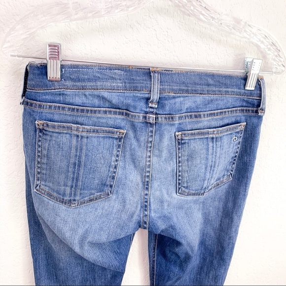 Rag & Bone Mid Rise Skinny Carmine Distressed Jean - Picture 5 of 8